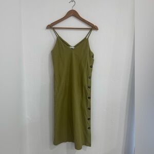 Urban Outfitters Avocado Green Midi Slip Dress, Size XS